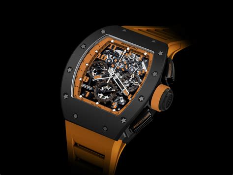 richard mille watch orange strap|Richard Mille Watch price original.